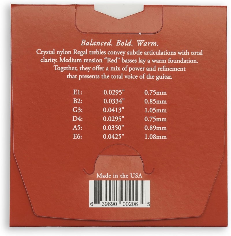 Augustine Strings Regal Medium Tension - Premium Crystal Nylon Classical Guitar Strings - Produced in New York by the Manufacturer of the Original Nylon String - 2 Sets - Image 2